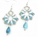 Pattern Cielo Earrings uses Half Moon  Foc with Bead Purchase